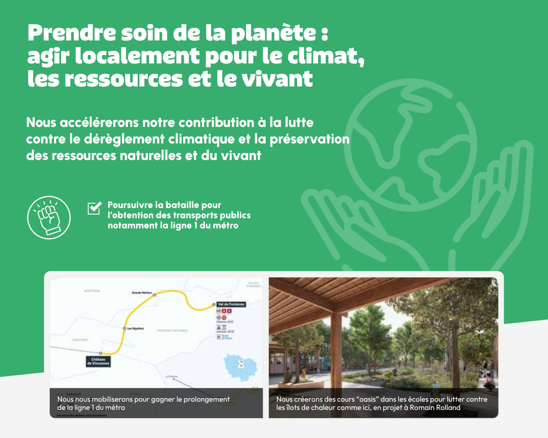 Plan du prolongement dans le programme de Jean-Philippe Gautrais